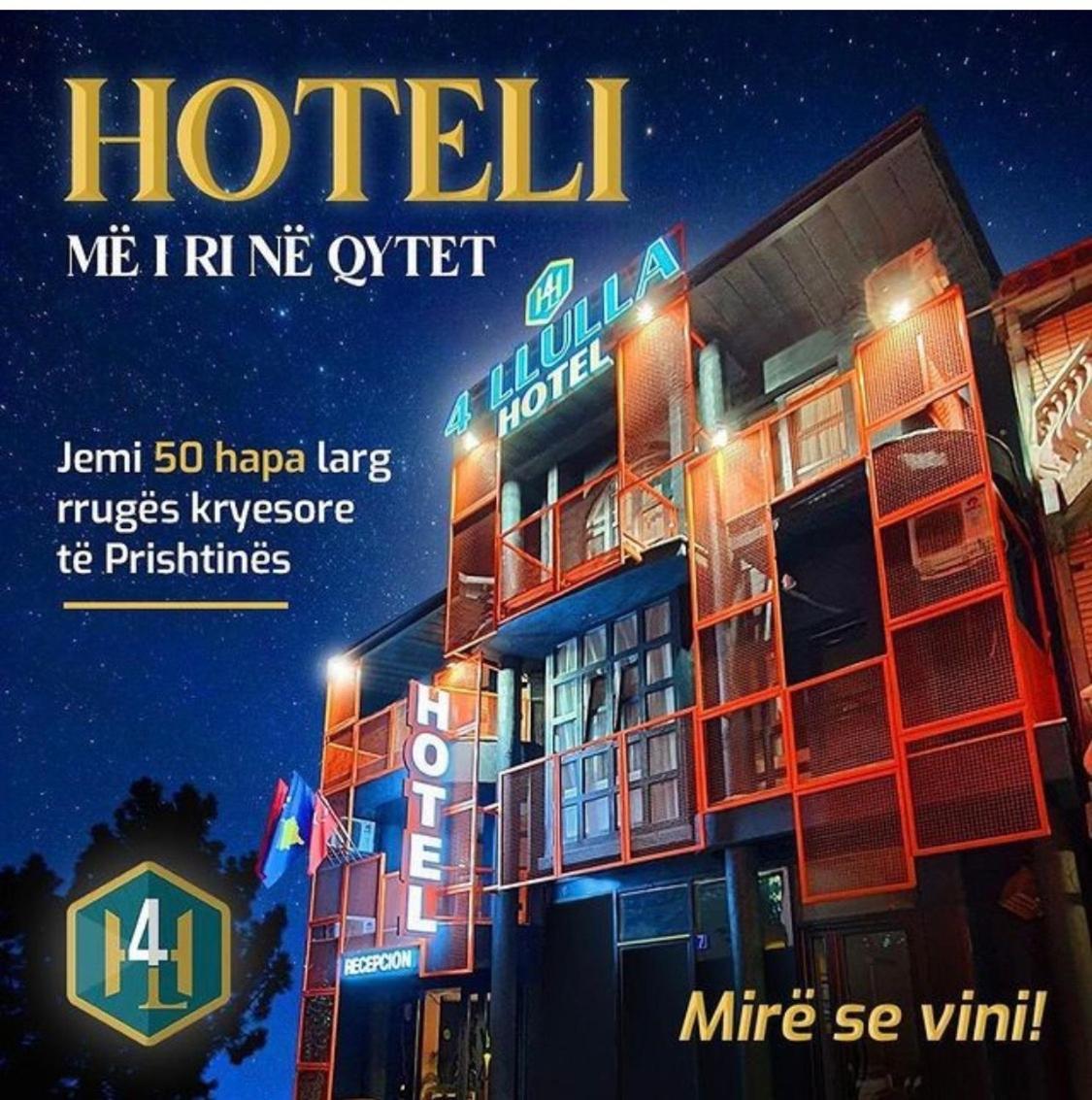 Hotel 4 Llulla Pristina Kültér fotó